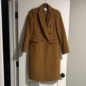 LOFT Double-Breasted Brown Trench Coat